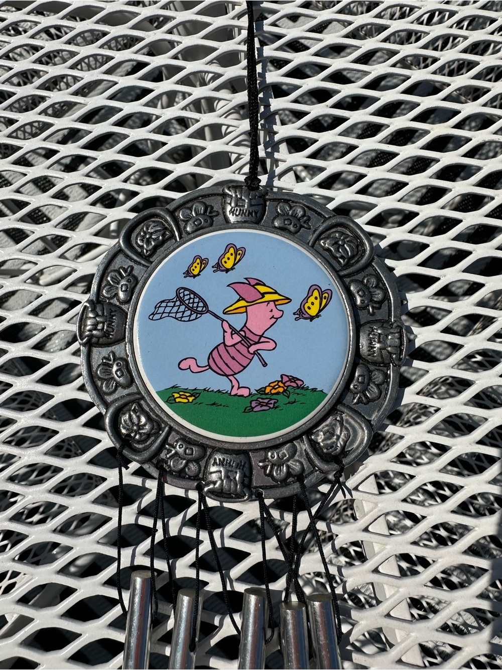 Piglet Wind Chime Wall Hanging - Pink